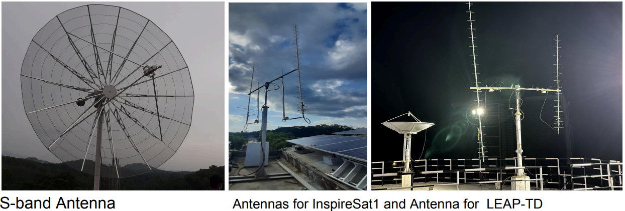 S-band Antenna and Antennas for InspireSat1 and Antenna for LEAP-TD